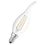 Osram Classic LED E14 Gebogen-tip candle Fadenlampe Klar 2.5W 250lm - 827 Extra Warmweiß | Ersatz Für 25W