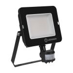 Ledvance LED-Scheinwerfer Kompakt Schwarz 50W 5000lm 100D - 840 Kaltweiß | IP65 - Symmetrisch - Bewegungs- und Lichtsensor