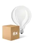 Mehrfachpackung 6x Ledvance LED Classic E27 Globe Matt 11W 1521lm - 827 Extra Warmweiß | Dimmbar - Ersatz Für 100W
