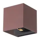 D'Lite Wandleuchte Nova Aluminium Rust Up & Down 4.9W 480lm - 830 Warmweiß | IP54 - Verstellbarer Abstrahlwinkel