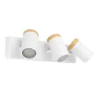 Eglo Deckenleuchte Consuma Weiß, Braun | Geeignet für 3x GU10