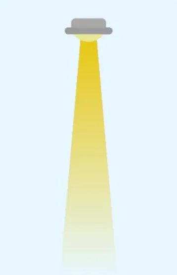 Abstrahlwinkel Beispiel